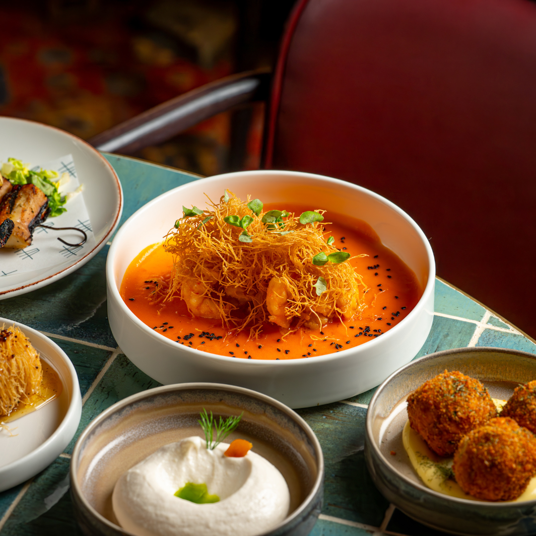 Small plates of food from Hovarda