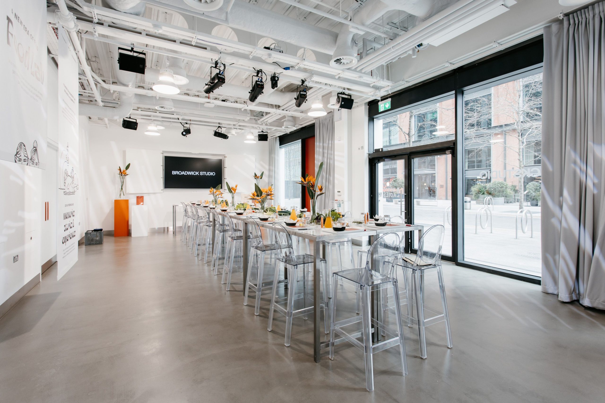 Interior of Broadwick Studio