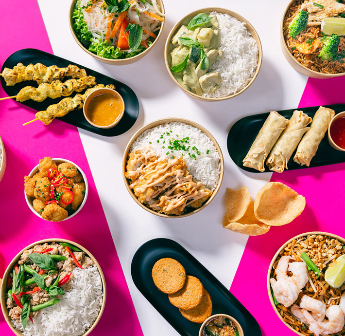 Thai food platter