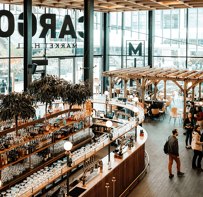 Market halls at Canary Wharf