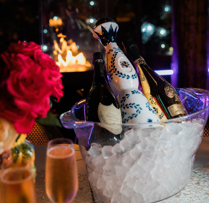 Champagne in Brera Lounge
