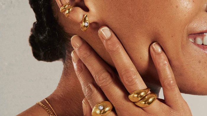 Monica Vinader, affordable, sustainable, handcrafted jewellery for women using 100% recycled gold and silver.