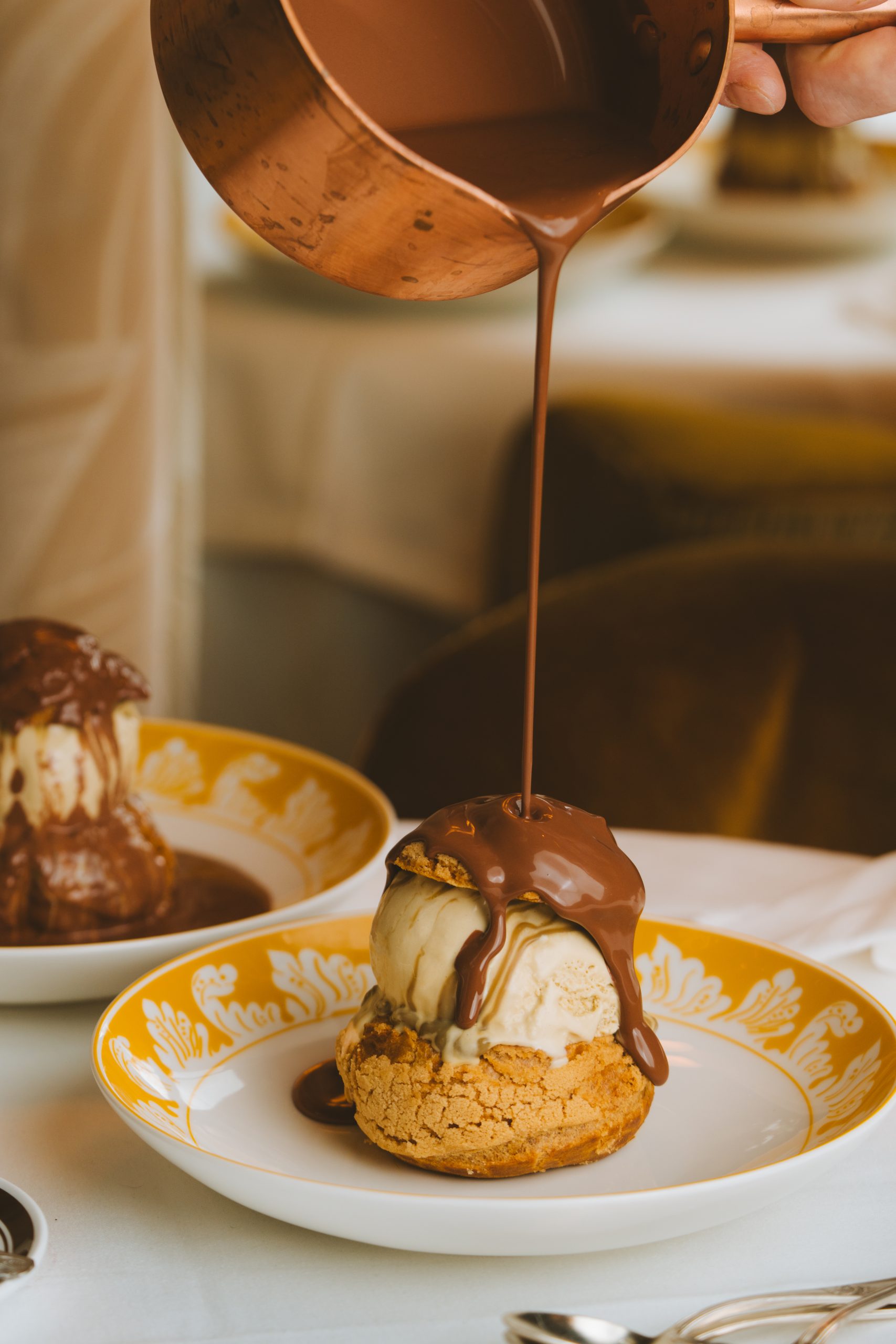 pistachio profiterole