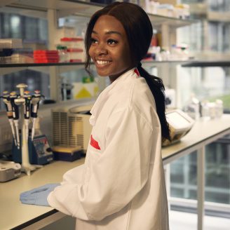 Girl in lab