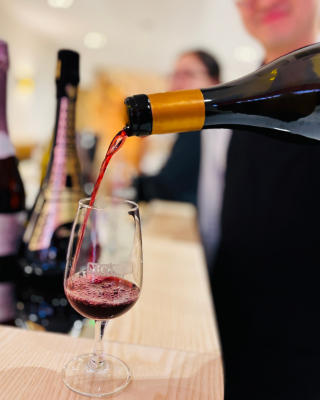 pouring wine
