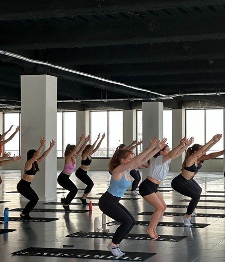 people doing yoga